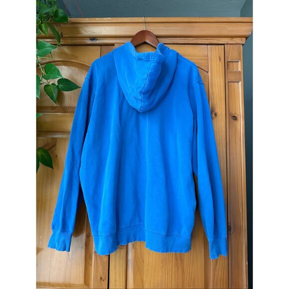 The North Face Men’s XXL Blue Graphic Half Dome Hoodie – Cotton Blend, - Picture 4 of 9